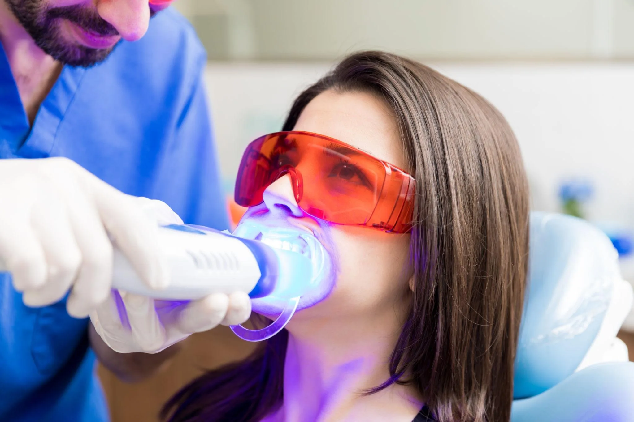 Professional teeth whitening 